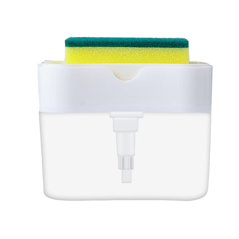 2-in-1 Soap Dispenser with Sponge Caddy