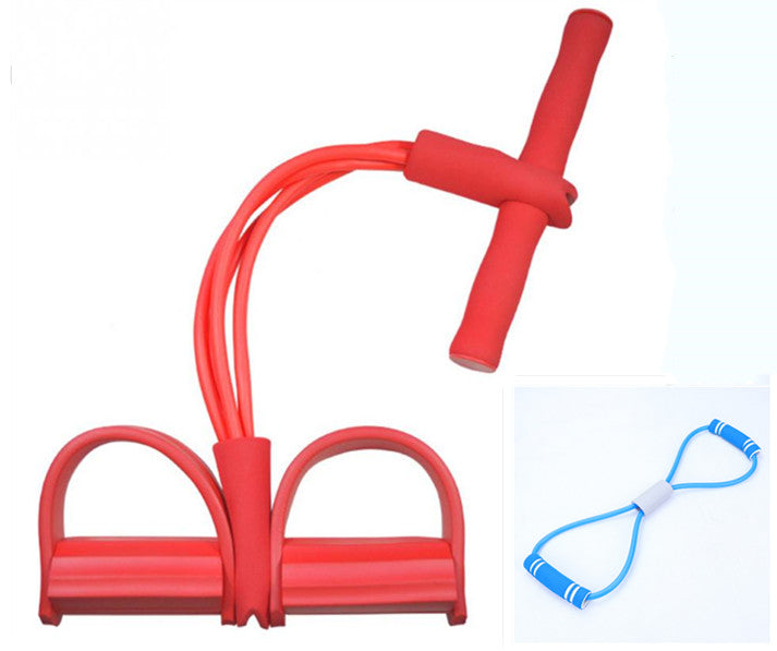 Foot Pedal Resistance Tube with Handle — view 2