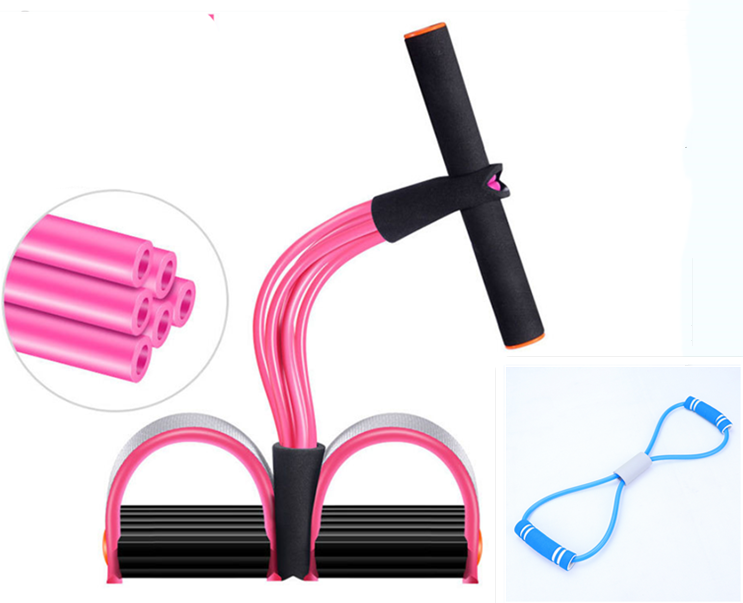 Foot Pedal Resistance Tube with Handle — view 3