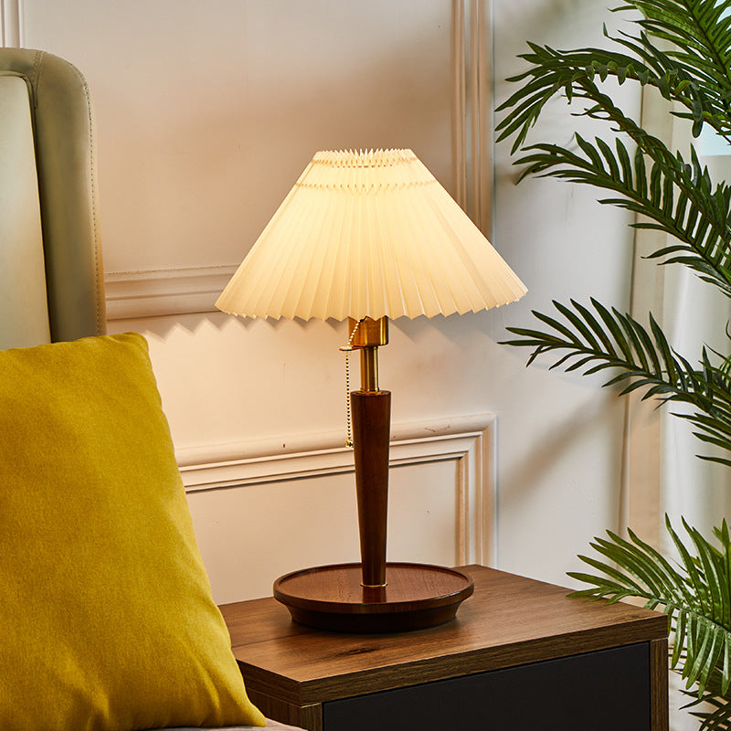 Nordic Pleated Bedside Lamp