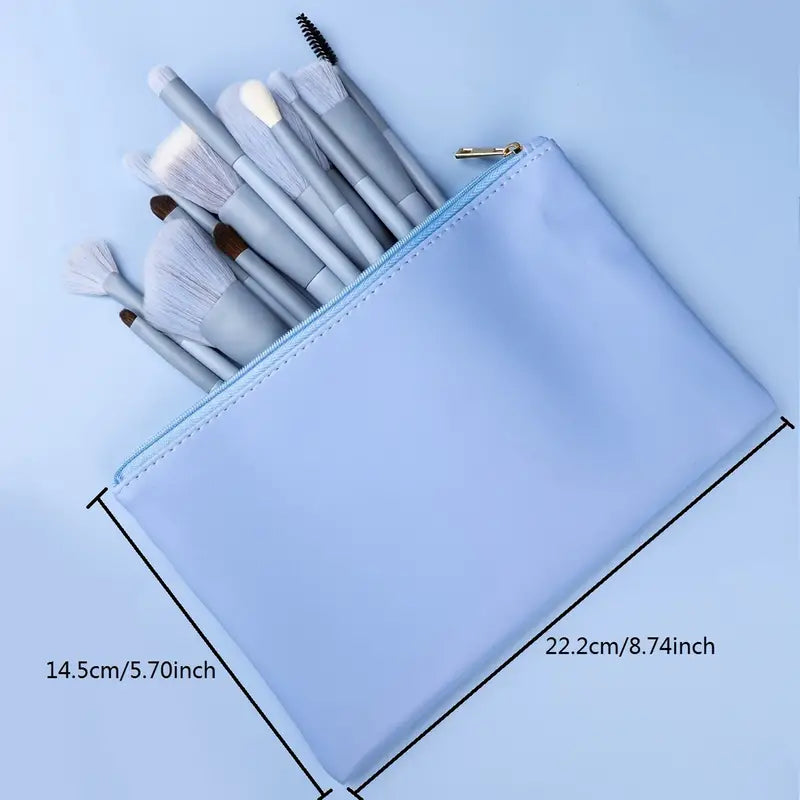 13-Piece Premium Synthetic Makeup Brush Set with Storage Bag