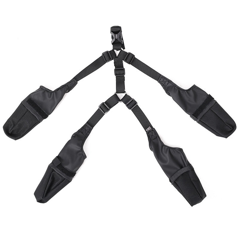 Dog Boots with Suspender Straps