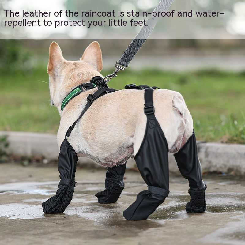 Dog Boots with Suspender Straps
