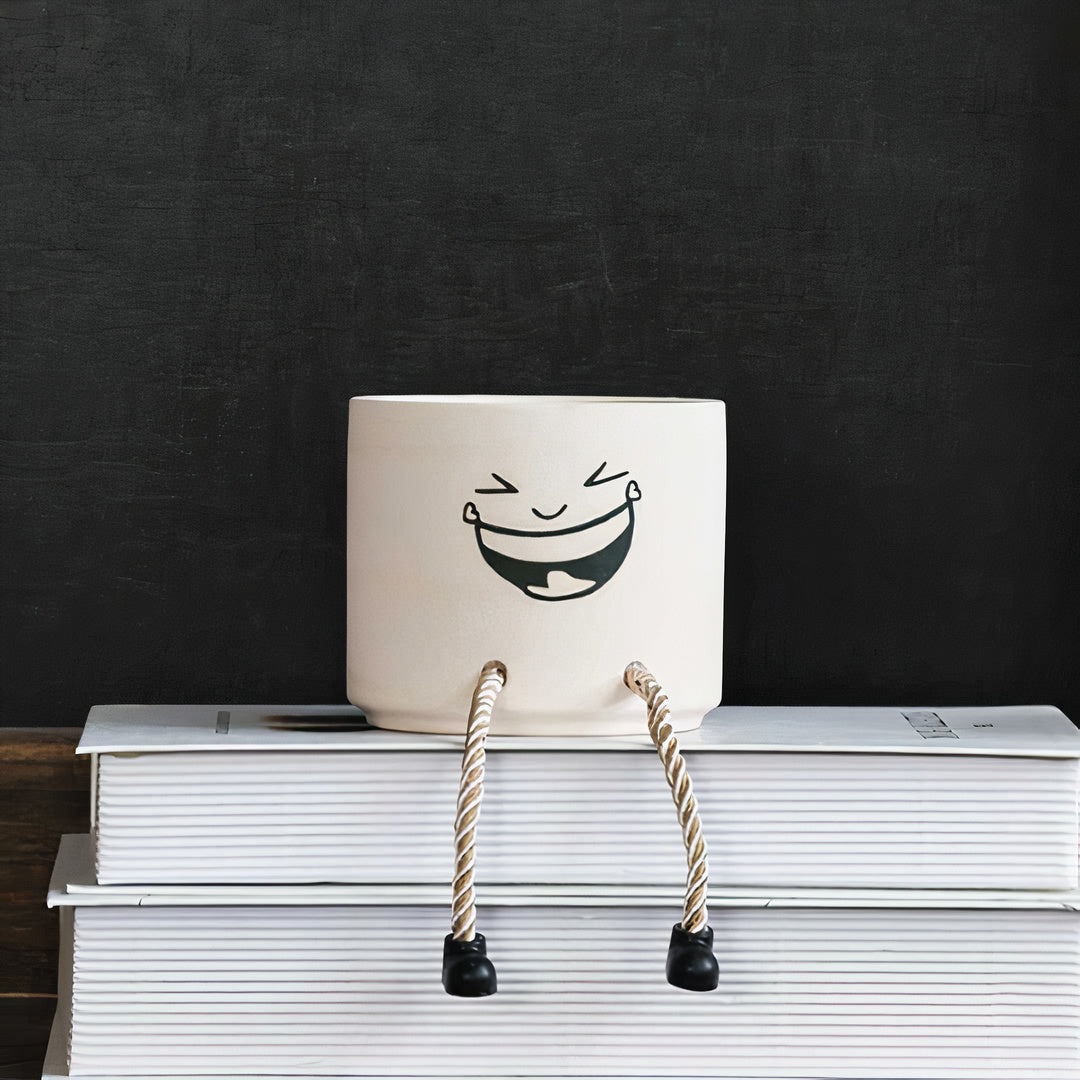 Attitude Planters Set of 3 with Bamboo Trays