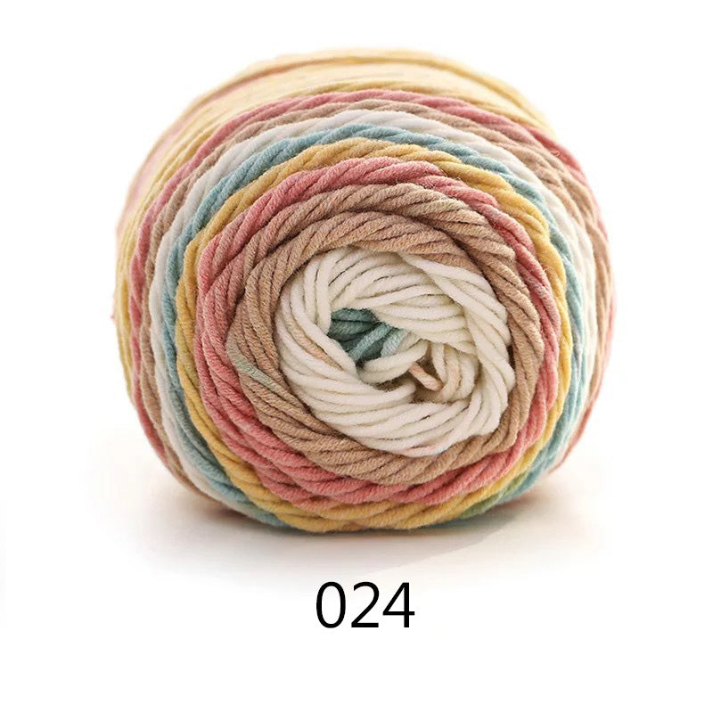 Gradient Cotton-Blend Knitting Yarn Ball, 100 g — view 3