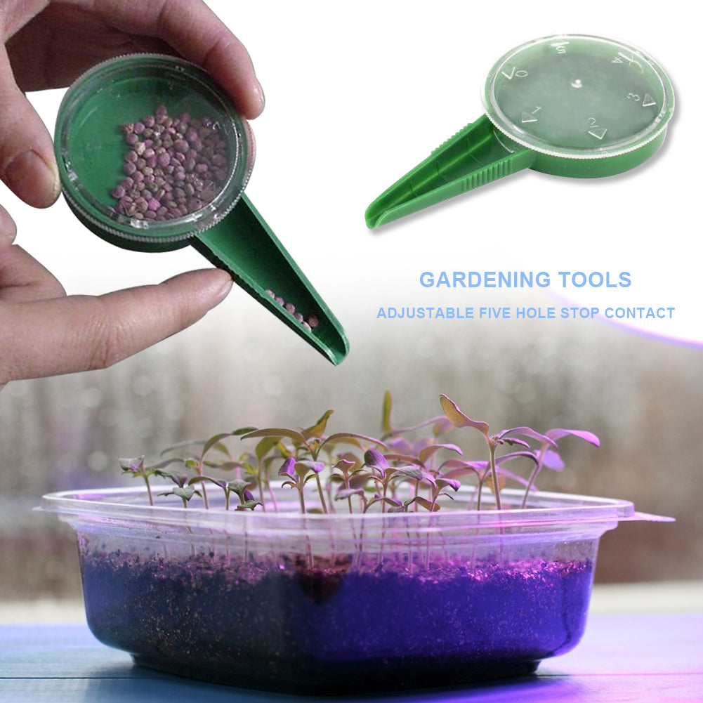 Precision Seed Planter with 5-Setting Adjustable Dial