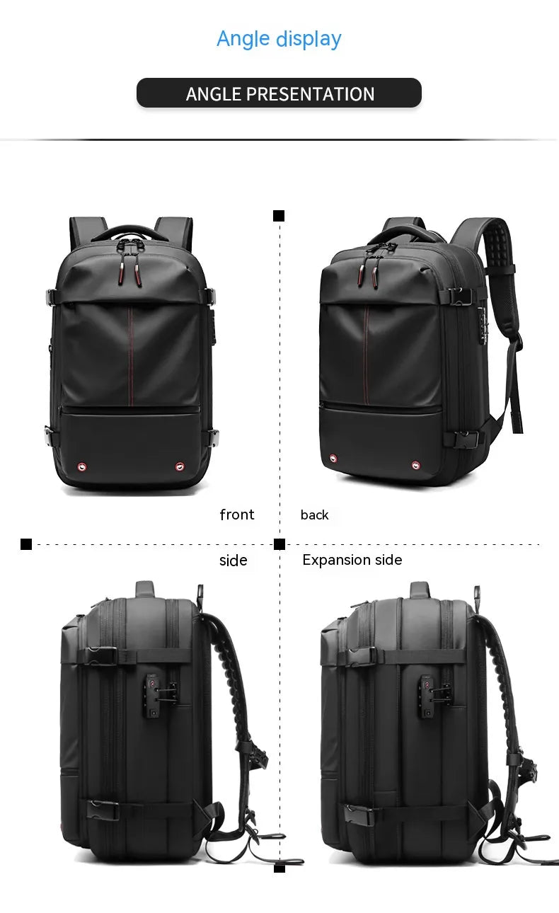 Smart Travel Backpack with Vacuum Compression System