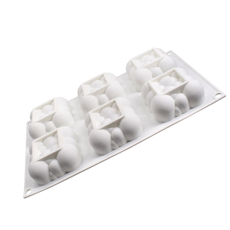 Cloud Mousse Cake Silicone Mold - 6 Cavity