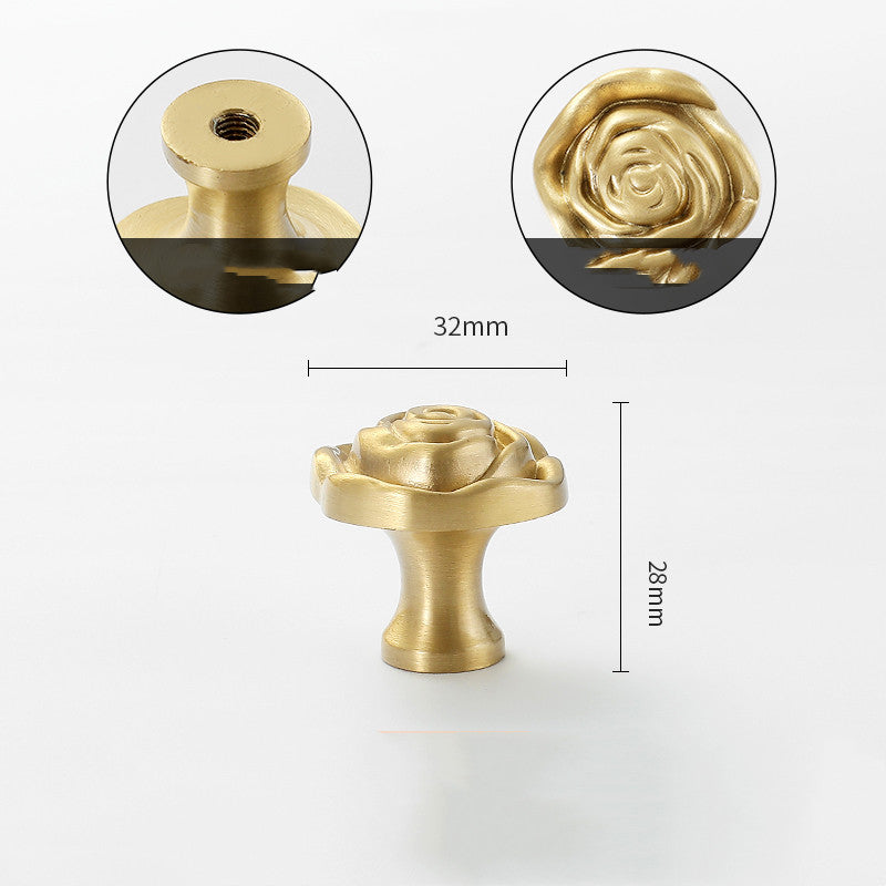 Gold-Tone Nature-Shape Cabinet Knob, 26 Designs — view 2