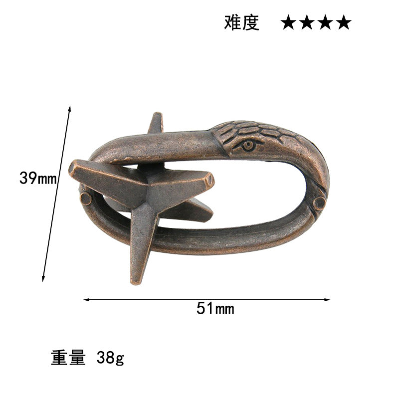 Luxury Puzzle Lock - Premium Zinc Alloy Intelligence Toy