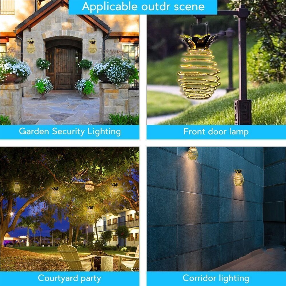 Solar Pineapple Decorative Garden Light