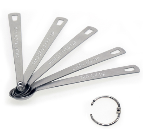 Precision Stainless Steel Measuring Spoons Set of 5