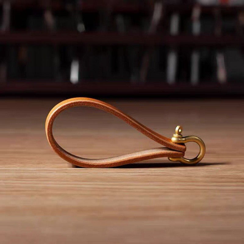 Loop Keychain with Horseshoe Clasp