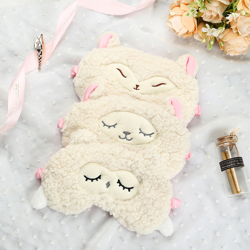 Plush Sheep Sleep Mask