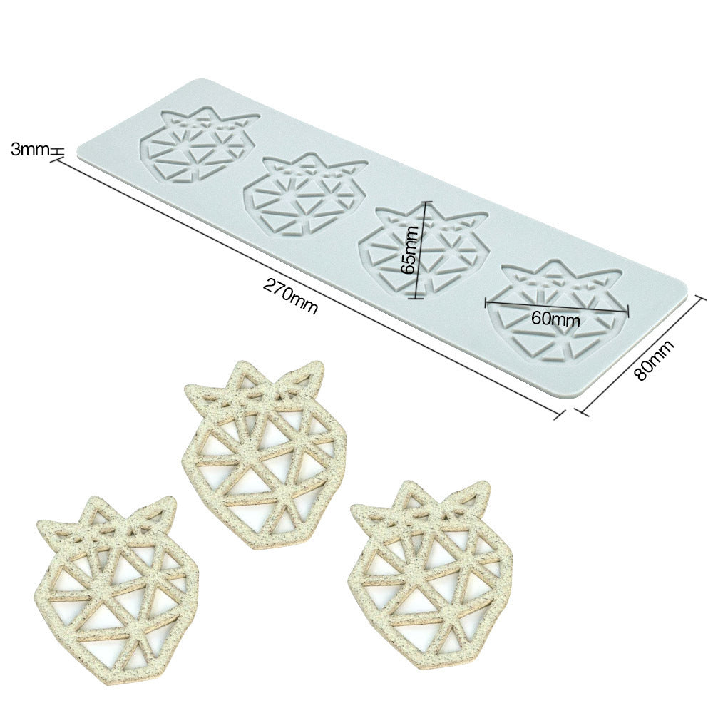 Pineapple Fruit Crisps Silicone Lace Baking Mat