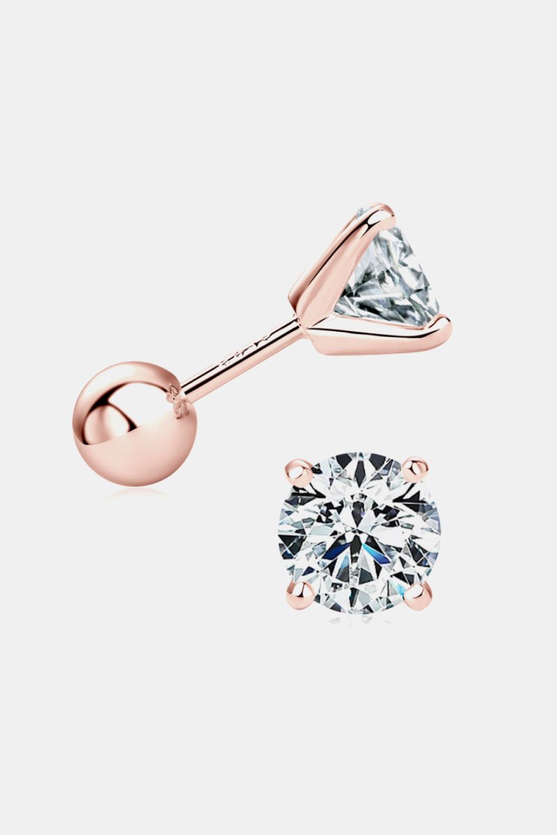 2 Carat Moissanite 925 Sterling Silver Stud Earrings - Wow Store