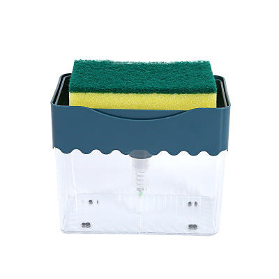 2-in-1 Soap Dispenser with Sponge Caddy