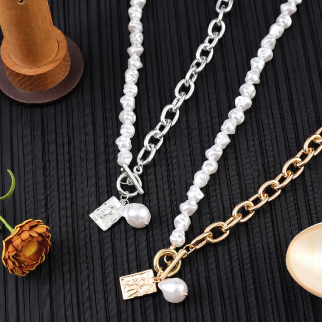 Mac Pearl Chain Necklace