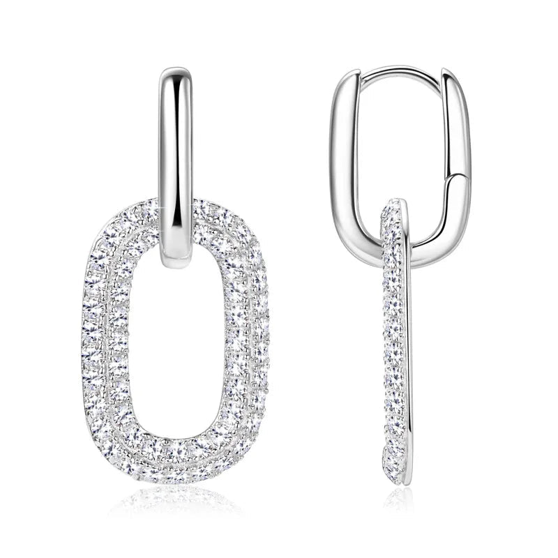 2.16 Carat Moissanite 925 Sterling Silver Earrings - Wow Store