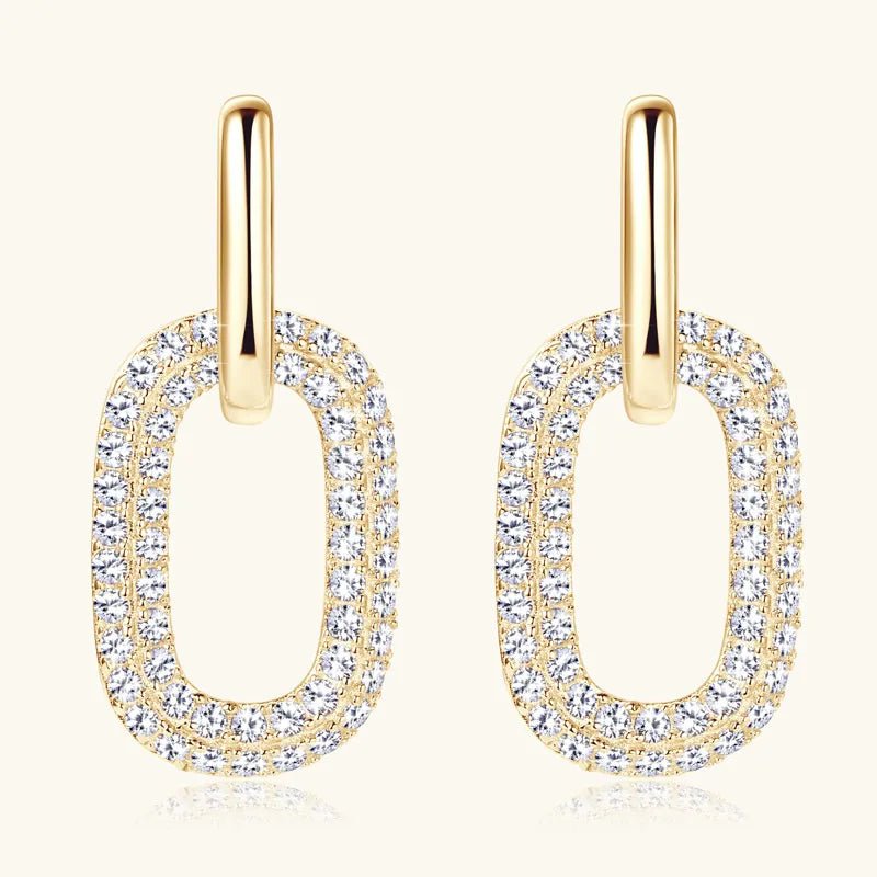 2.16 Carat Moissanite 925 Sterling Silver Earrings - Wow Store