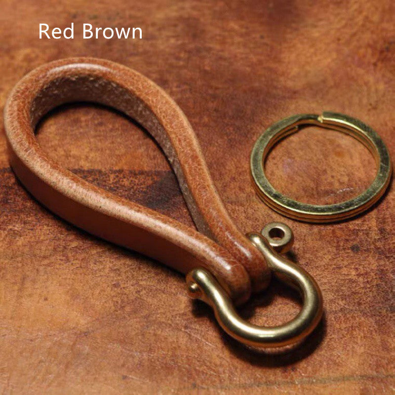 Loop Keychain with Horseshoe Clasp