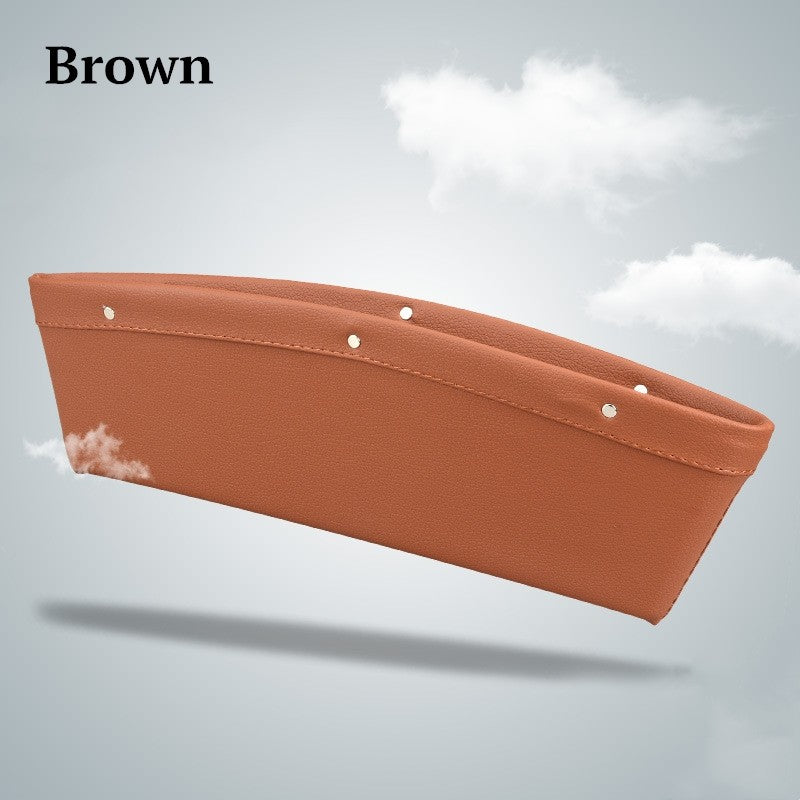 Faux-Leather Car Seat Gap Storage Organiser