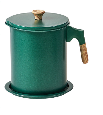 Japanese Oil Filter Pot with Semi-Wood Grain Handle