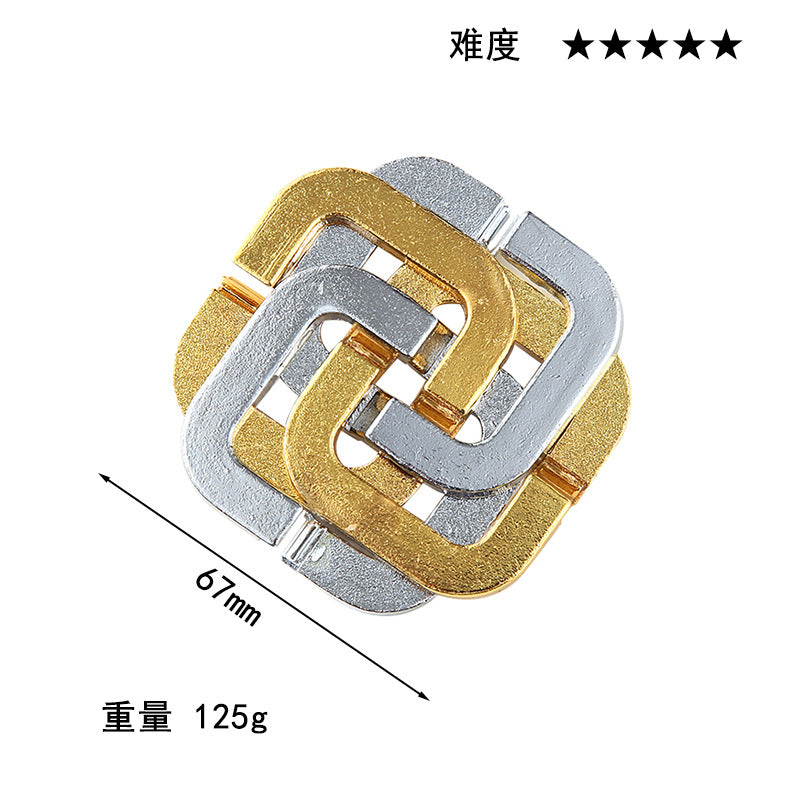Luxury Puzzle Lock - Premium Zinc Alloy Intelligence Toy
