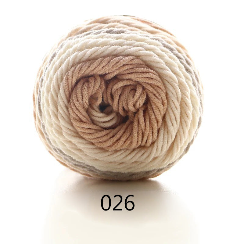 Gradient Cotton-Blend Knitting Yarn Ball, 100 g — view 10