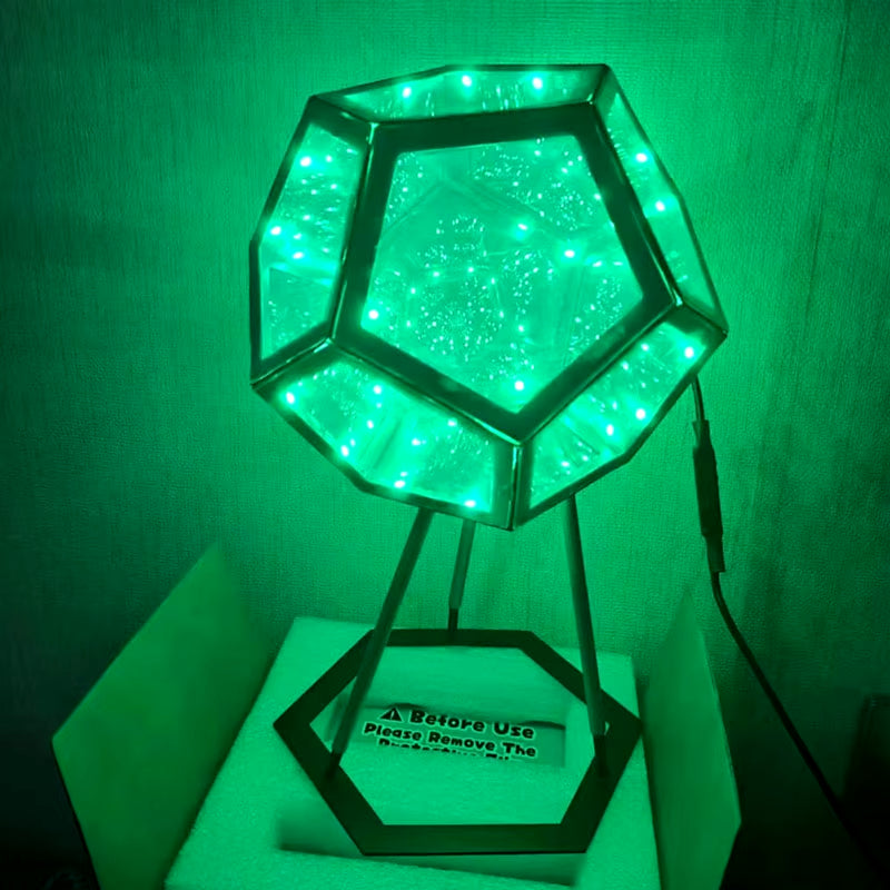 3D Infinite Dodecahedron Art Light