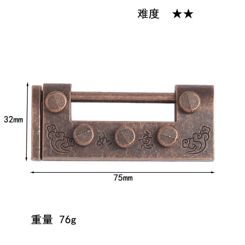 Luxury Puzzle Lock - Premium Zinc Alloy Intelligence Toy