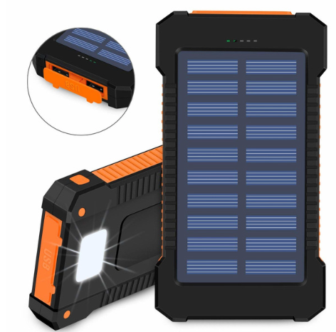 Waterproof Solar Charging Power Bank 10000mAh