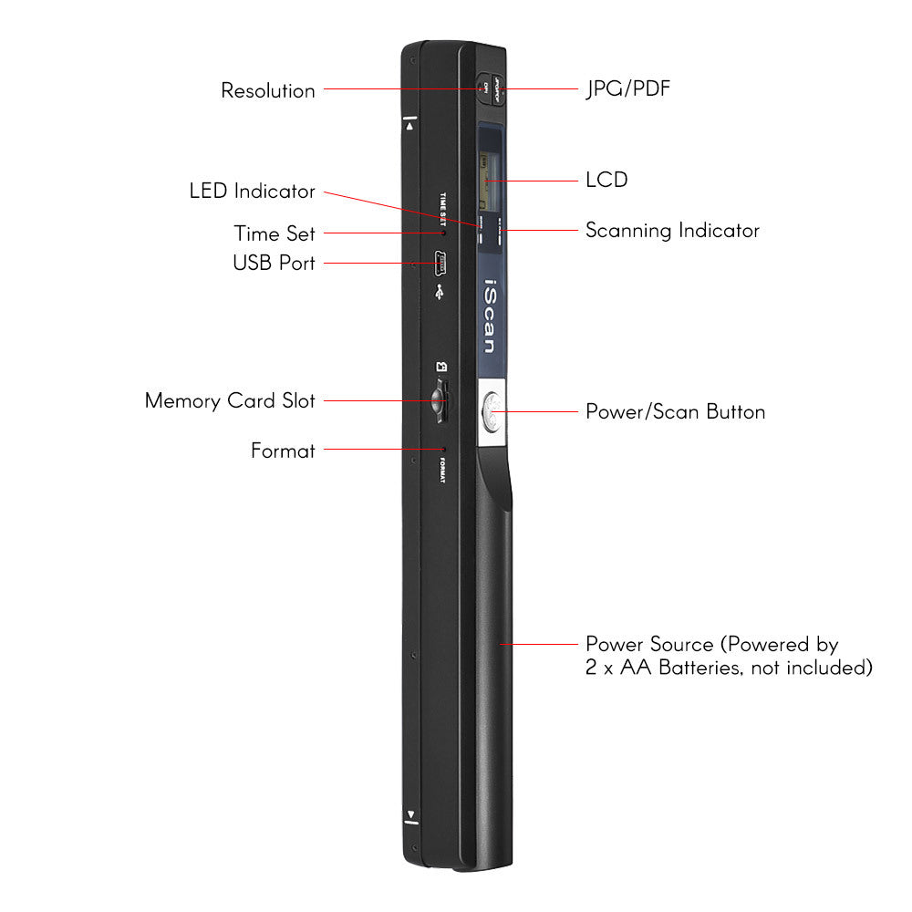 Portable Handheld Pen Scanner Device