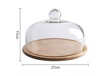 Fruit Tasting Plate with Glass Cover