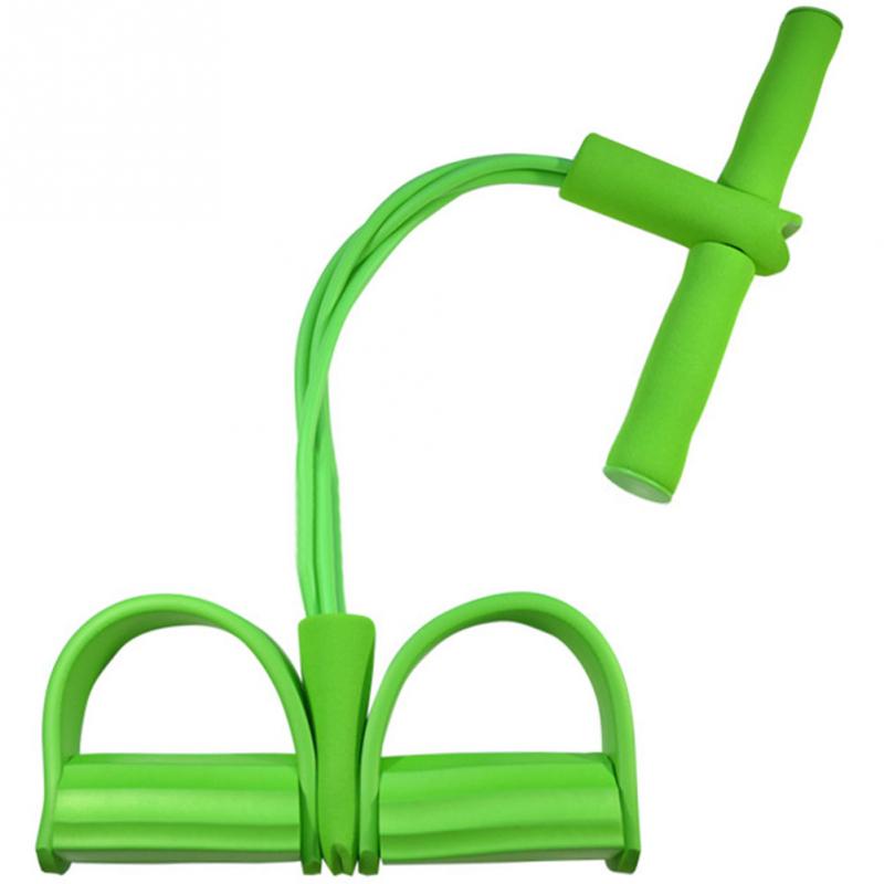 Foot Pedal Resistance Tube with Handle in green