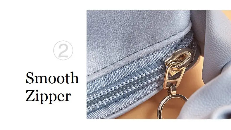 Portable Leather Cosmetic Bag with Handle