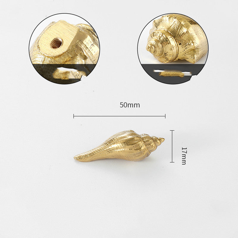 Gold-Tone Nature-Shape Cabinet Knob, 26 Designs — view 5