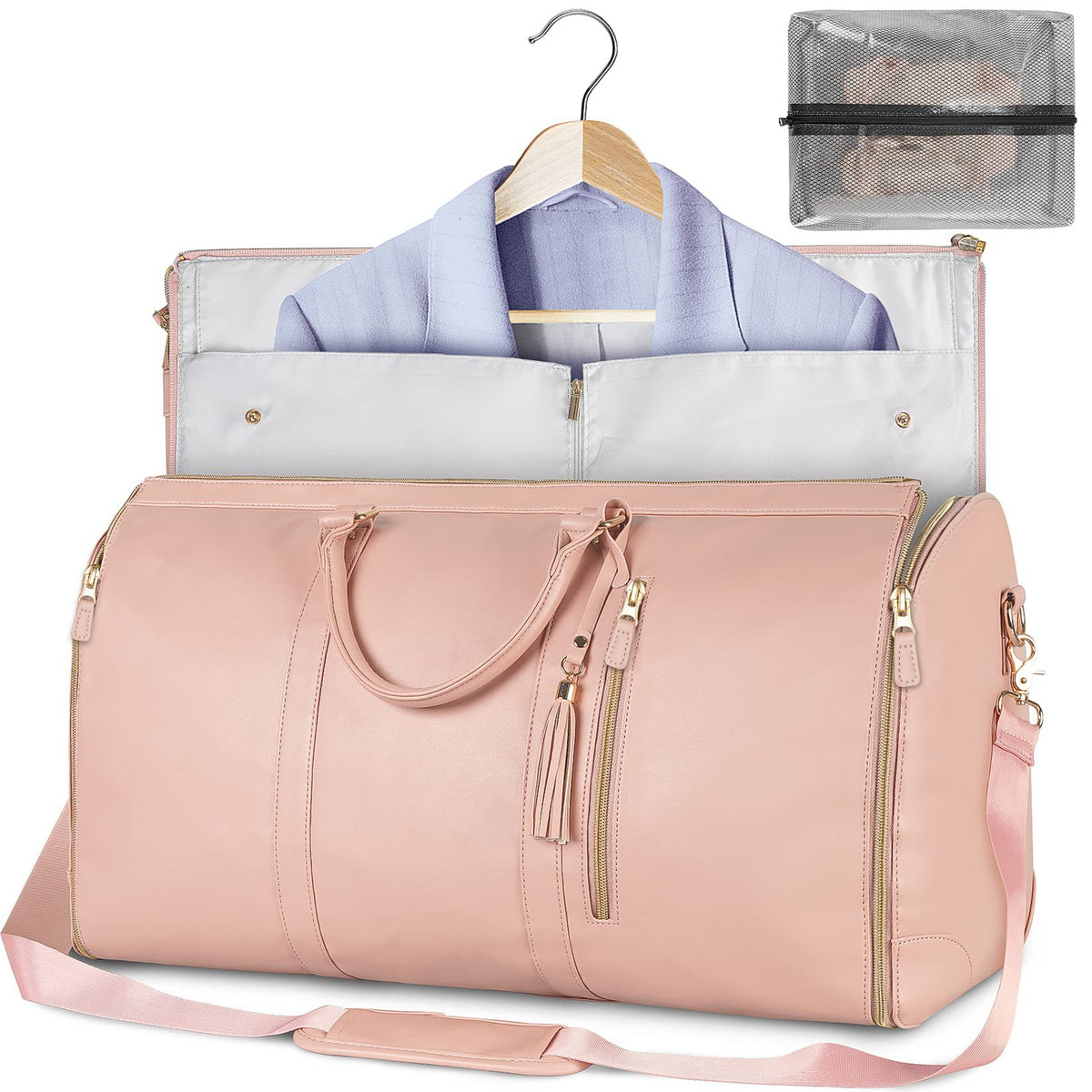 Foldable Garment Duffle Bag with Shoulder Strap