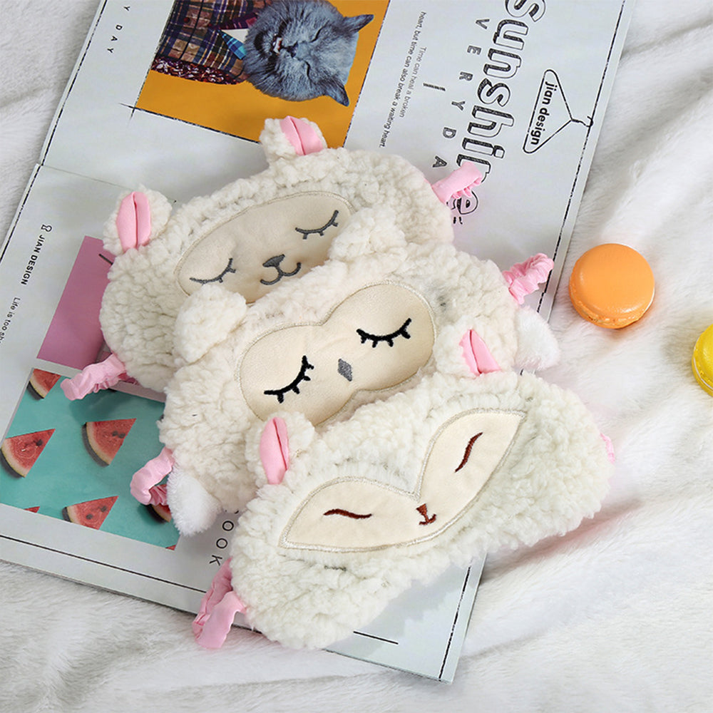 Plush Sheep Sleep Mask