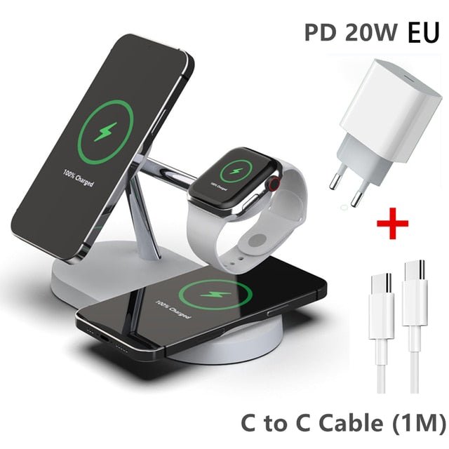 3 - in - 1 Wireless Magsafe Charger Stand - Wow Store