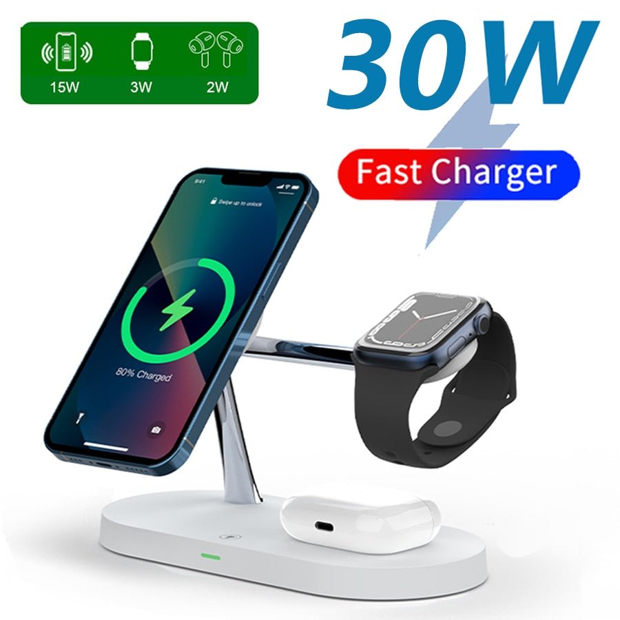 3 - in - 1 Wireless Magsafe Charger Stand - Wow Store