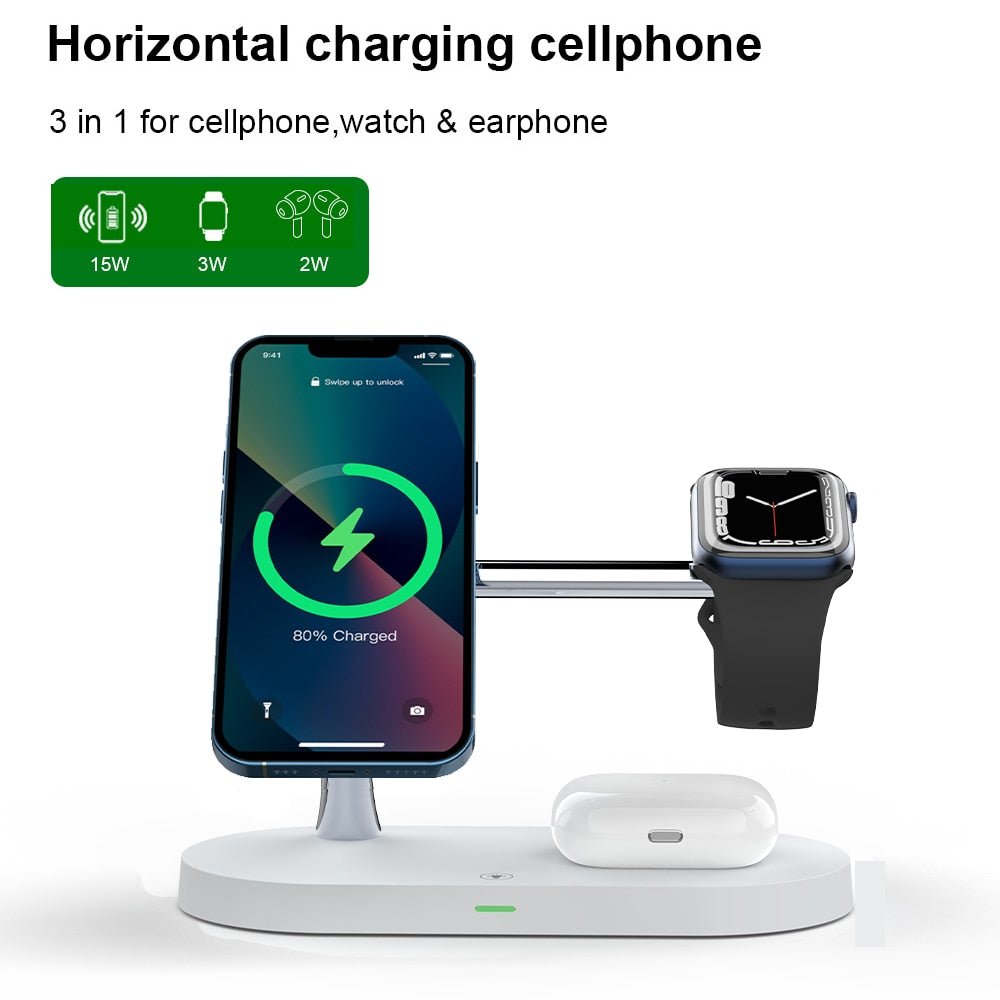 3 - in - 1 Wireless Magsafe Charger Stand - Wow Store