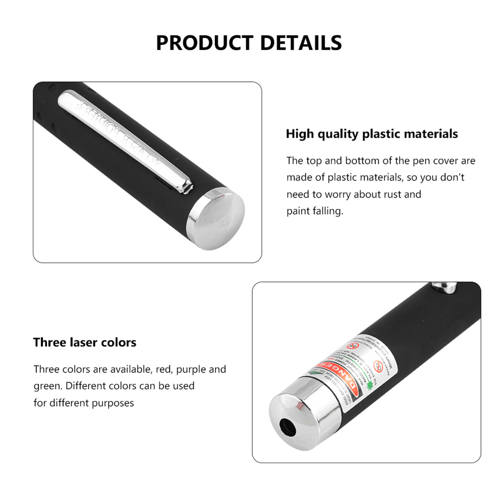 3 Packs 900Mile Laser Pointer Pen Green Blue Red Light Visible Beam - Wow Store