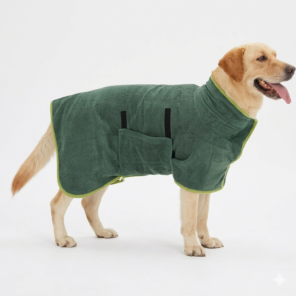 Luxury Pet Bathrobe - Fast Drying Microfiber