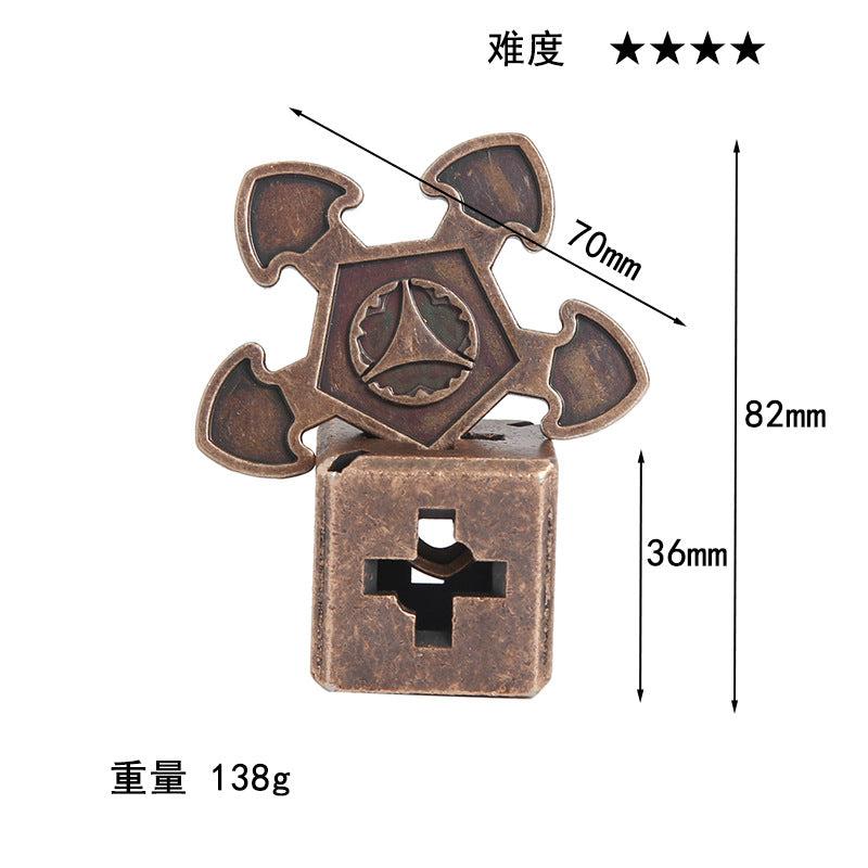 Luxury Puzzle Lock - Premium Zinc Alloy Intelligence Toy