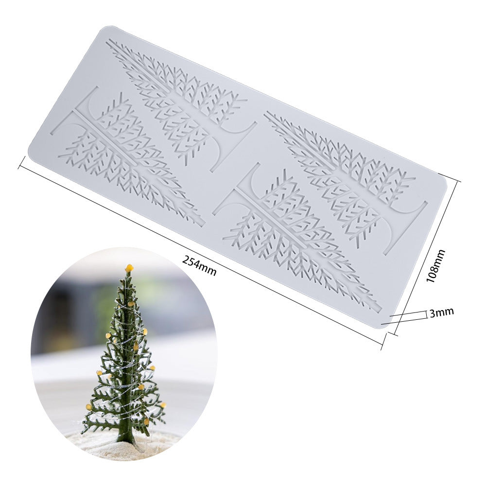 Christmas Tree Silicone Lace Baking Mat