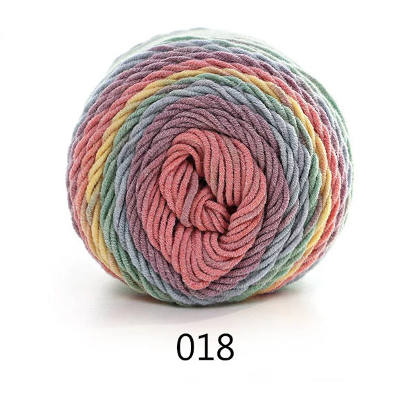 Gradient Cotton-Blend Knitting Yarn Ball, 100 g — view 7
