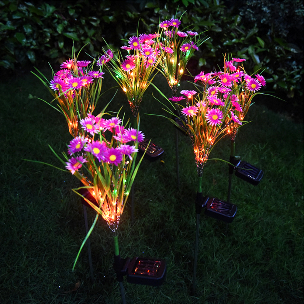 Solar Flower Stake Garden Lights