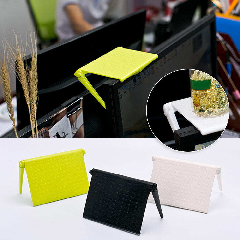 Clip-On Monitor Top Storage Shelf