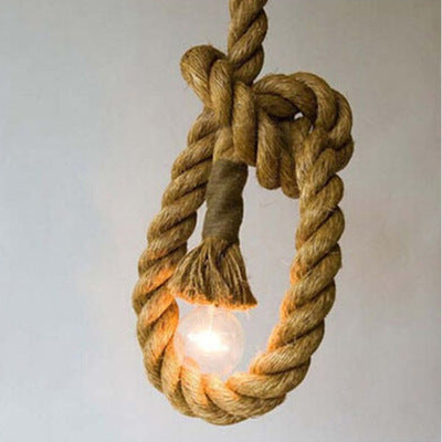 Artisan Woven Rope Pendant Light